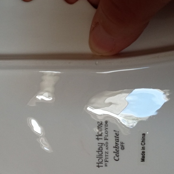 Fitz and Floyd Snowman plate - Picture 6 of 7